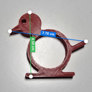 Pasăre roșie (Inel pentru șervețel de masă)